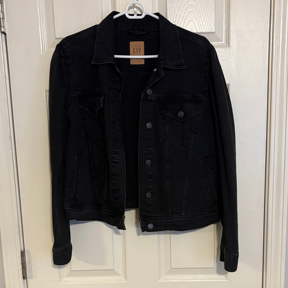 GAP Midnight Black Denim Jacket